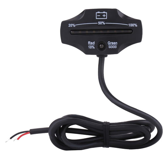 ya 16 10.20 baidi 12V 24V LED Battery Meter Indicator Gauge for Carts Marine Motorcycle ATV