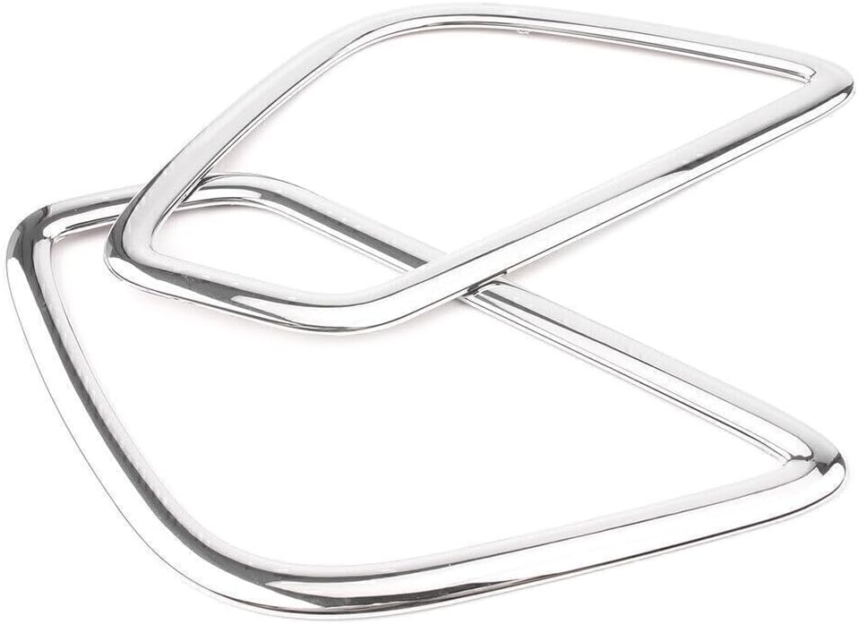 ya 9 10.24 2x Chrome Rear Fog Light Cover Trim Fit for Mitsubishi Eclipse Cross 2018