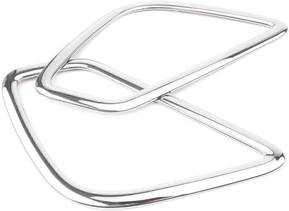 ya 9 10.24 2x Chrome Rear Fog Light Cover Trim Fit for Mitsubishi Eclipse Cross 2018