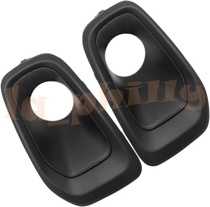 ya 9 10.24 For 2015 2016 2017 2018 for Jeep Renegade RH&LH Bumper Fog Lamp Bezel Matte Black