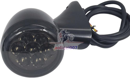 ya 13 9.15 baidi Motorcycle CNC front LED turn signal light with 4 lines, suitable for Harley-Davidson road gliders 15-23-