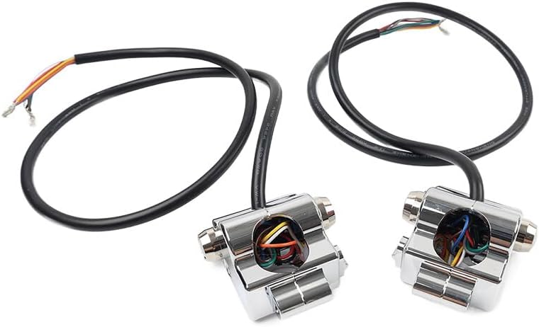 ya 4 8.14 Motorycle CNC 1 25mm Handlebar Switch Controls Housing for Harley Universal