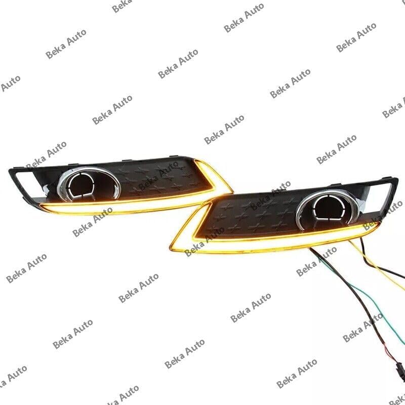 ya 2 8.15 A pair of front bumper fog lights and daytime running lights suitable for Hyundai Venue 2020 2021