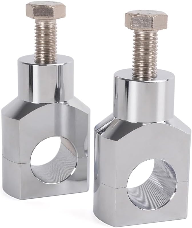 ya 13 9.15 baidi 1 Silver Motorcycle Handlebar Risers for Harley Dyna Fatboy Softail Sportster
