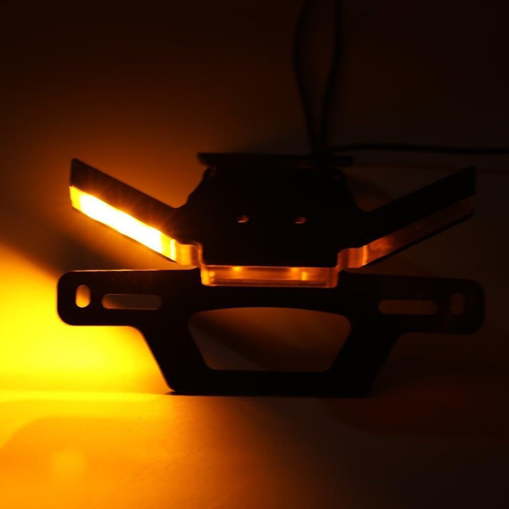 ya 13 9.15 baidi Rear Tail Tidy License Plate Holder LED Signal Light for Kawasaki Z900 Z900SE 24