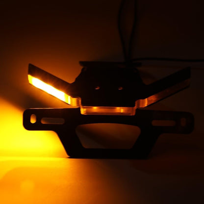 ya 13 9.15 baidi Rear Tail Tidy License Plate Holder LED Signal Light for Kawasaki Z900 Z900SE 24