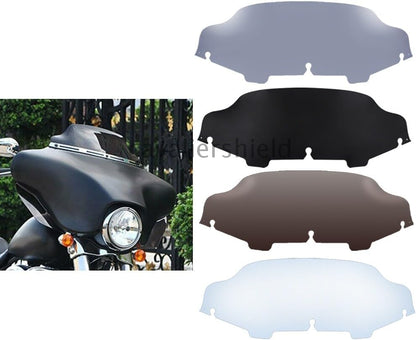 ya 23 10.7 baidi 4 Color Wave 6 Windshield Windscreen for Harley Touring Electra Glide 96-13 US