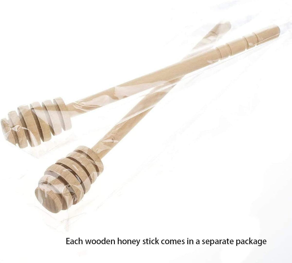 ya 14 9.20 baidi 4 Pieces (6.3 inches) Wooden Honey Stirrer Honey Doo Stick Honey Comb Stick-1