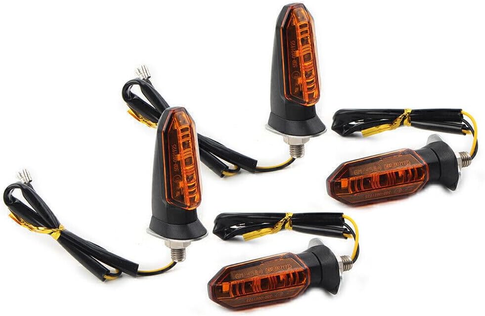 ya 7 8.24 baidi For Motorcycle 4X Universal 12V LED Turn Signal Indicator Amber Blinker Light