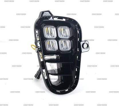 ya 2 8.15 Suitable for 2018-19 for Kia RIO LED front bumper, daytime running driving lights, fog lights LH&RH