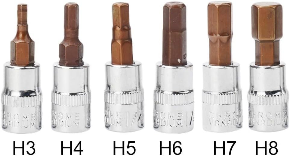 ya 14 9.20 baidi 6pcs 1/4 Inch Screwdriver Bit Socket Set Hex Screw Driver Bits Tools H3-H8-1