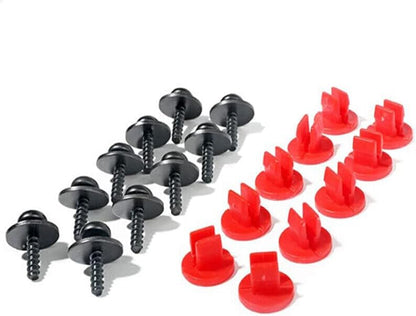 ya 11 9.14 zhengce 10 Set Engine Splash Shield Screws & Retainer Nut for Ford Focus Escape Exp