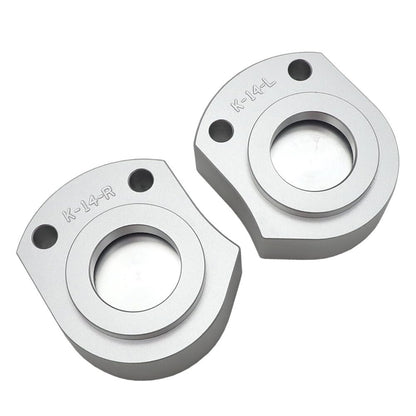 ya 4 8.8.2 for Kawasaki ZX14R/ZZR1400 2006-2018 Silver CNC Handlebar Riser Spacer Kit