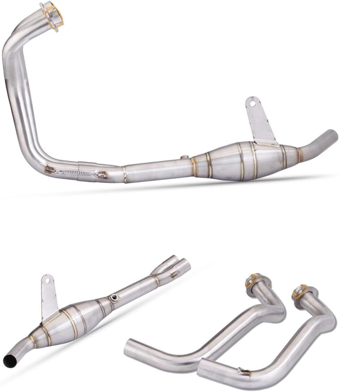 ya 14 9.20 zhengce for Yamaha YZF R3 MT-25 Modified Connected Header Front Pipe Link System-1