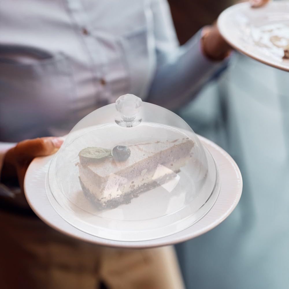 ya 4 8.14 2 Pcs Dust Cover Food Covers for outside Cake Domes Cookie Display