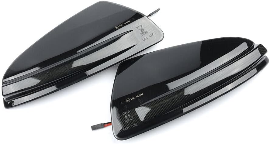 ya 4 8.10 2x smoked dynamic LED mirror turn signal light for Mercedes-Benz w204 s204 w164 x164 w639 
