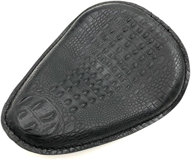 ya 4 8.8.2 New Black Crocodile PU Leather Style Solo for Seat for Harley Chopper Bobber Custom
