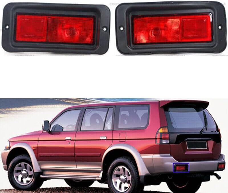 ya 7 8.24 baidi Pair For Montero for Pajero Sport 1999-2010 2x Rear Bumper Tail Lights Fog Lamp