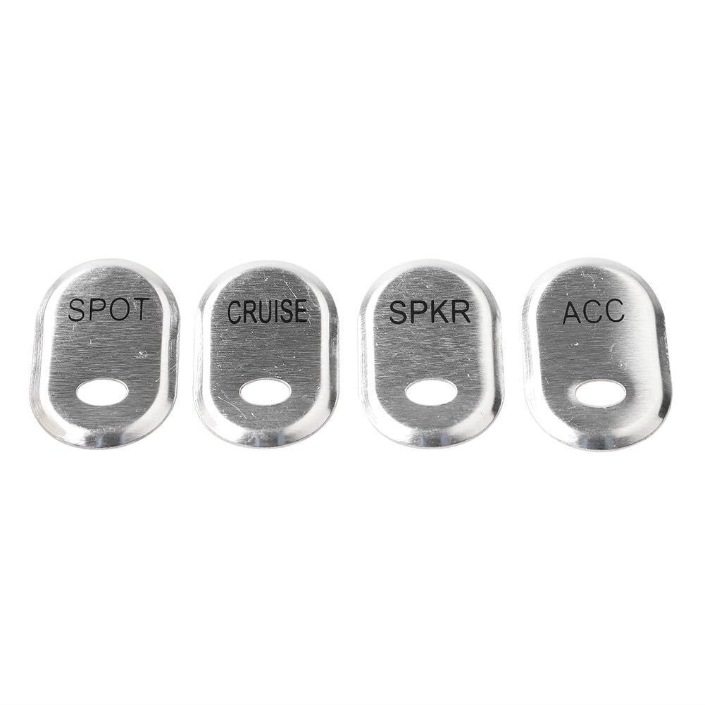 ya 12 10.8 zhengce Wire Drawn Panel Switch Protective Cover Chrome Suitable for Harley Touring