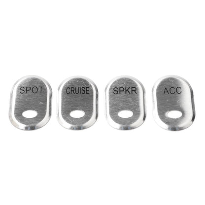 ya 12 10.8 zhengce Wire Drawn Panel Switch Protective Cover Chrome Suitable for Harley Touring