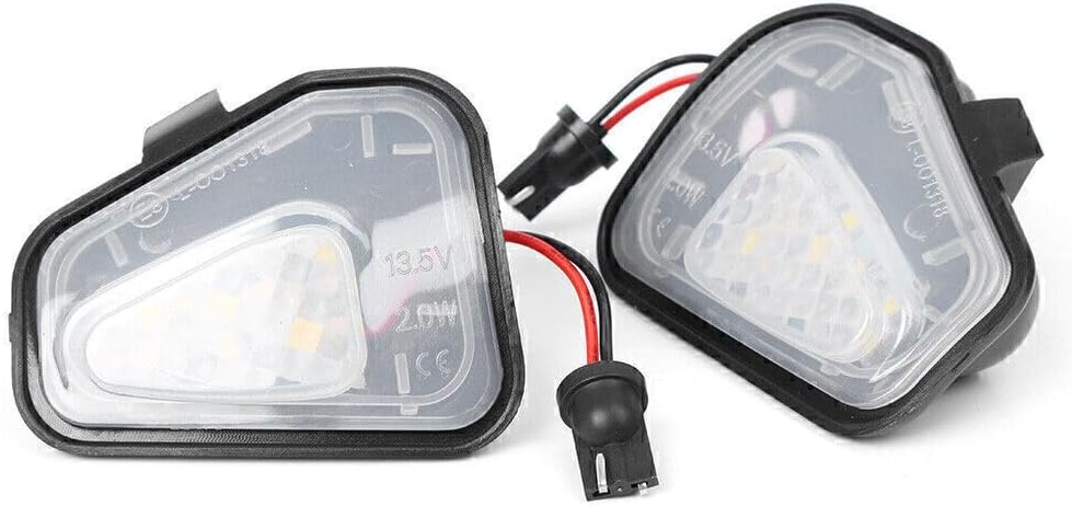 ya 13 9.15 baidi 2xLED Side Mirror Puddle Light Bug Free Fits for VW for VW EOS Passat B7 CC