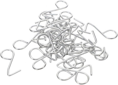 ya 26 10.21 baidi 100 Pcs Metal Hook Car Backseat Hooks for Headrest Automotive Cover Fixing
