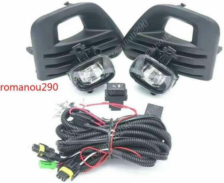 ya 9 10.24 for Nissan PATROL AUS for Model s 2020+ LED Front Fog Lamp w/Bulb Switch Cable Bezel