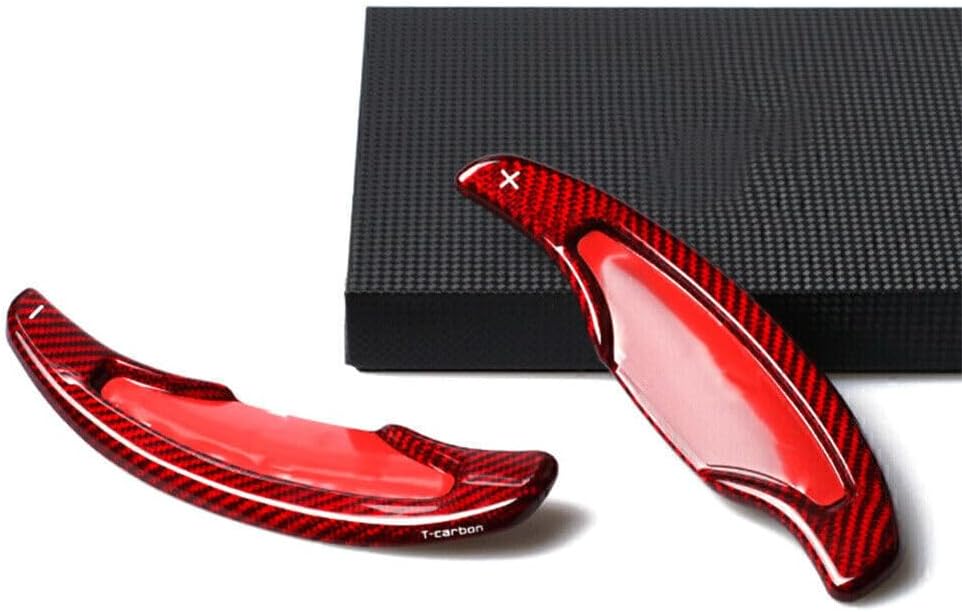 ya 5 8.24 baidi Carbon Steering Wheel Shift Paddle Extension Red for Cadillac ATS ATS-L 2014-17