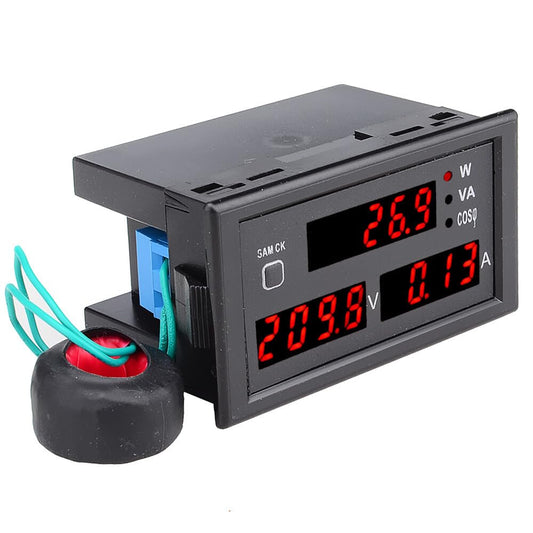 ya 16 10.20 baidi New AC 110/220V Digital 80-300V 0-100A Watt Power Meter Voltage Volt Amp Tester