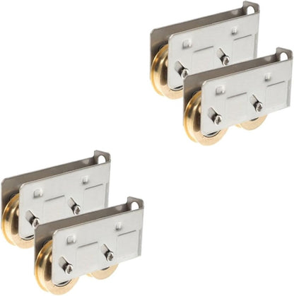 ya 26 10.21 baidi 2 Pieces Sliding Copper Wheel Travel Patio Door Roller Replacement Rollers