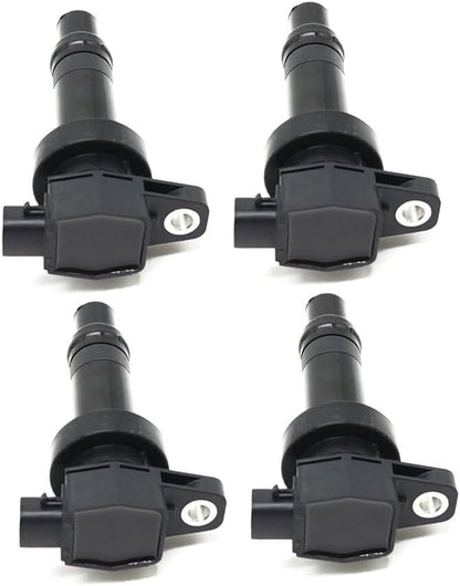 ya 9 10.24 4 Pack New Ignition Coil 27301-2B010 for Hyundai Accent for Kia Soul 1.6L L4 2010-11-