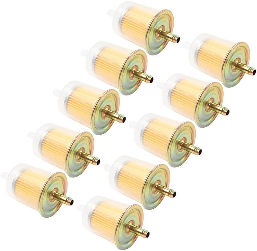 ya 10 9.16 zhengce 10 Pcs 3/8 Fuel Filter Industrial Motorcycle Inline Gas Fuel Line