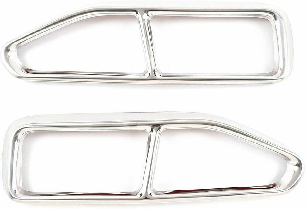 ya 10 9.16 baidi Chrome Silver Tip Cover Decoration for BMW 7 Series G11 G12 2016-18-