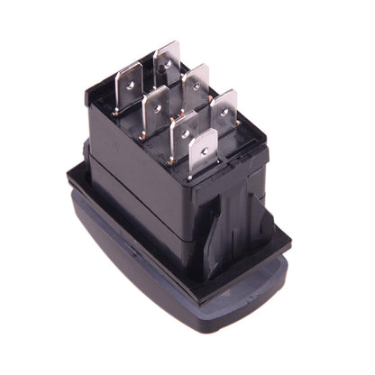 ya 9 10.24 Car Truck 7 Pin 12V 24V Rocker Switch 3 Way with Blue Indicator Hot