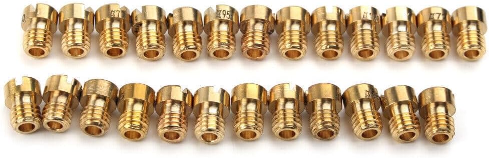 ya 2 8.15 For Dellorto PHBG SHA 5mm #55-#115 Replacement Gold 10x Carburetor Main Jet