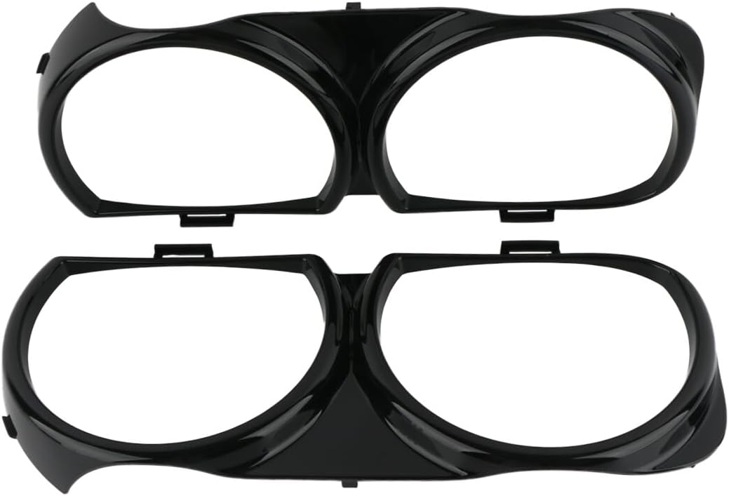 ya 4 8.10 for Dodge for Challenger 2015-2019 Pair Front Headlight Lamp Bezel Trim Left+Right