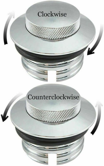 ya 13 9.15 baidi Chrome pop-out cap vented fuel tank cap kit for Harley-Davidson vehicles 1982-2010.
