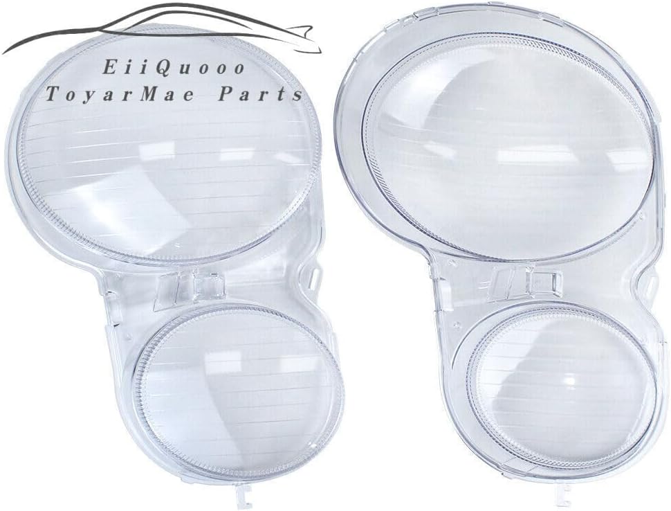 ya 7 8.24 baidi LH & RH Pair Headlight Lens Cover Fit for Mercedes-Benz E Class W210 1996-2002