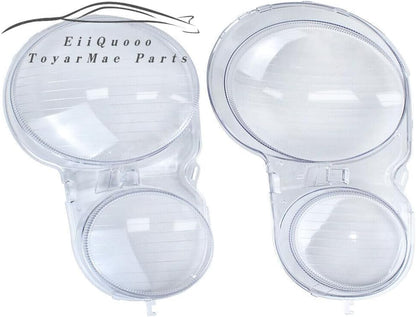 ya 7 8.24 baidi LH & RH Pair Headlight Lens Cover Fit for Mercedes-Benz E Class W210 1996-2002