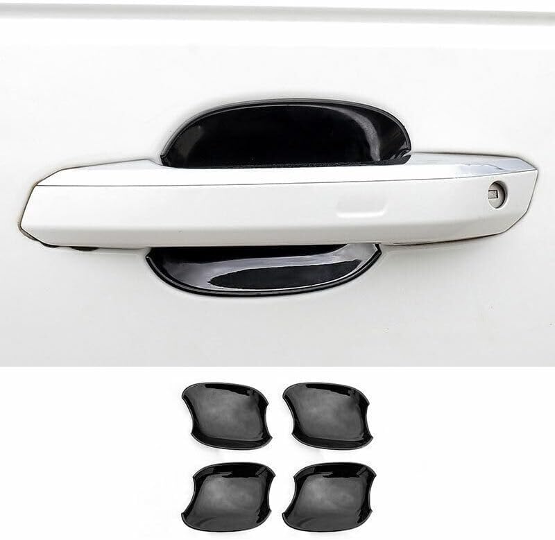 ya 2 8.15 Fits for Audi Q5 2018-2021 ABS Black External Door Bowl Cover Trim 4P