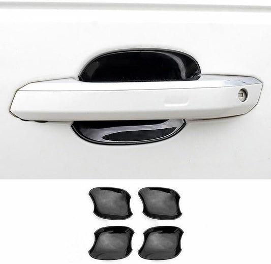 ya 2 8.15 Fits for Audi Q5 2018-2021 ABS Black External Door Bowl Cover Trim 4P