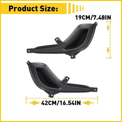ya 4 8.10 2PCS Left Right Front Bumper Insert Fog Light Cover for Hyundai Accent 2012-2017