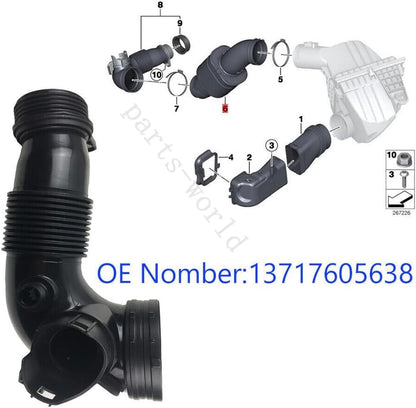 ya 7 8.24 baidi Intake hose for BMW F20 F30 F10 X3 X5 125i 320i 328i E84 13717605638