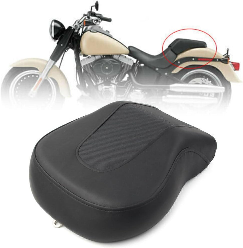 ya 4 8.8.2 Rear Passenger for SEAT Pillion Black Fit for Harley-Davidson FLSTF FatBoy 2008-2014 09