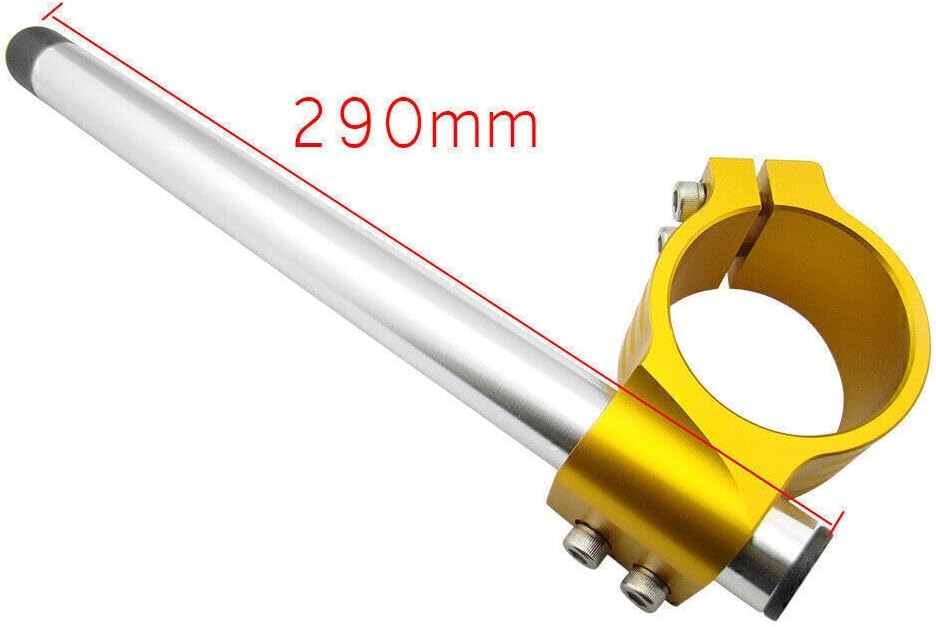 ya 4 8.14 for Ducati 848/1098/1198 Golden 2x CNC 53mm Clip On Ons Handle Bars
