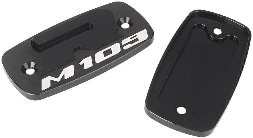 ya 6 8.24 baidi 2x Brake Reservoir Caps Cover Fit for Suzuki Boulevard M109R 2007-2016 Black