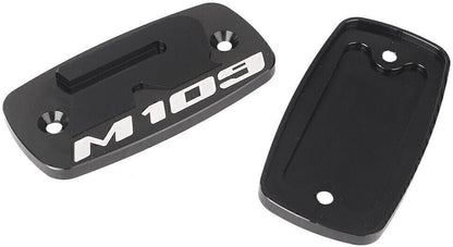ya 6 8.24 baidi 2x Brake Reservoir Caps Cover Fit for Suzuki Boulevard M109R 2007-2016 Black