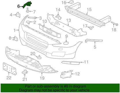 ya 6 8.24 baidi Front Bumper Clip Support Mount Holder Bracket for Jaguar XF 2016-2023