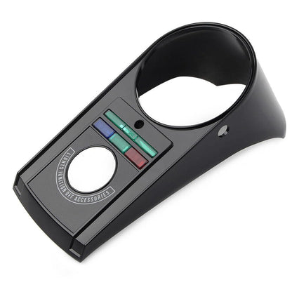 ya 6 8.14 Speedometer Speedo Dash Panel Cover Housing Kit Plastic for Harley Softail Black