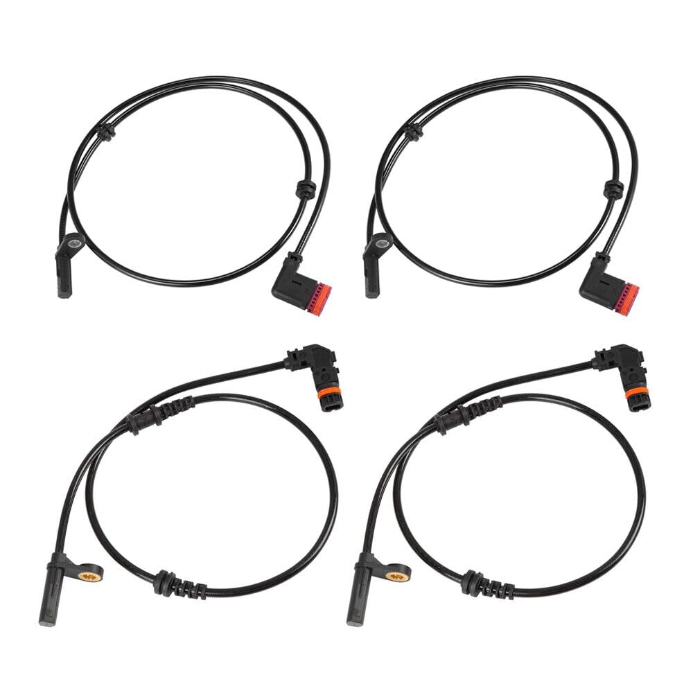 ya 5 8.10 4pcs ABS Wheel Speed Sensor Front & Rear for Mercedes-Benz C250 C350 12-15 C300